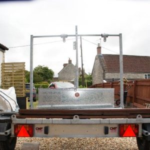 Transverse side loading motorbike trailer/carrier for sale