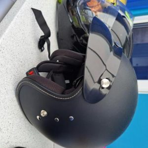 2 x motor bike helmets for sale in size med