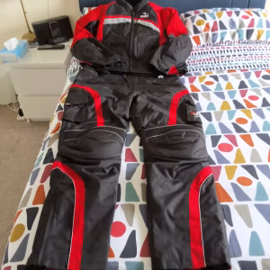 Dimex mens motorcycle suit fully waterproof with removable liners for sale