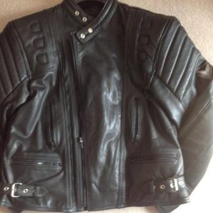 Top quality double thickness leather jacket by Frank Thomas size 46 chest