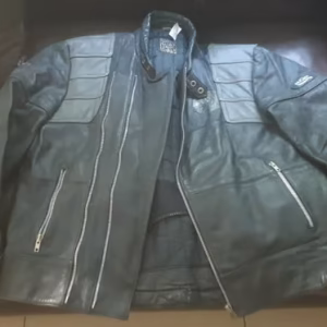 vintage leather motorcycle motorbike jacket trousers gloves boots size 10 for sale