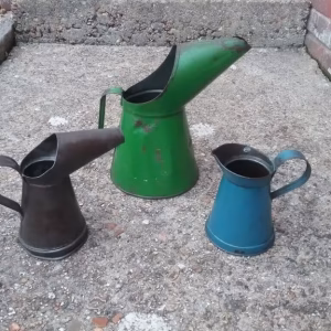 3 x Vintage oil cans/pourers for sale
