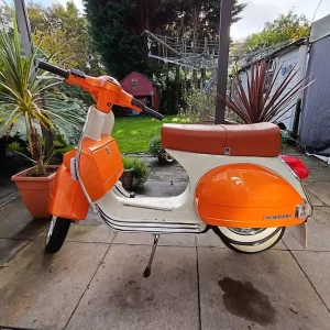 Restored 1980 Vespa PX125 for sale.