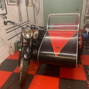 BSA motorcycle and sidecar for sale