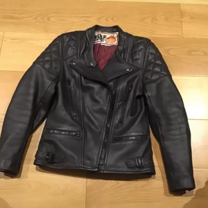 WOLF Leather Motorcycle Jacket For Sale