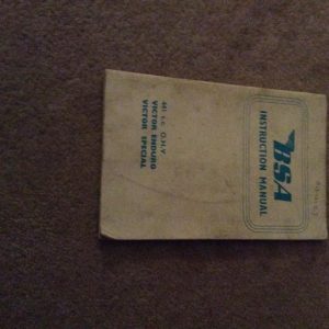 BSA instruction manual 441 Victor special /enduro for sale