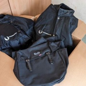 For Sale Box of motorcycle accessories