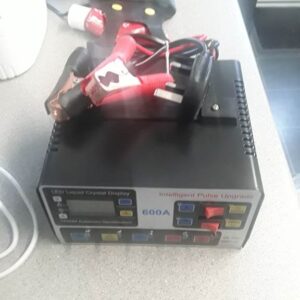 For Sale   Vehicle battery tester 12v or 24v as led display heavy duty croc clips