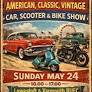 Great eastern american classic & vintage car scooter &  bike show on 24 may