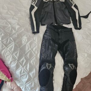 For Sale  WOLF Black Leather Motorcycle Suit